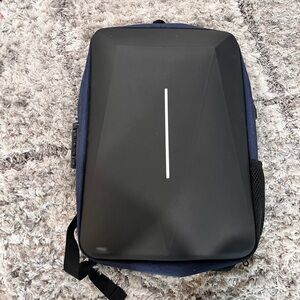 Black Slim Anti-Theft Laptop Backpack